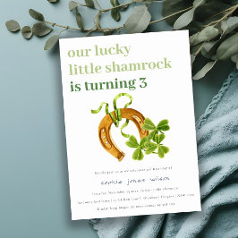 Convites Aniversário de criança de Dia de São Patrício de S