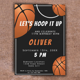 Convites Aniversário de criança de Esporte de Bola de Basqu