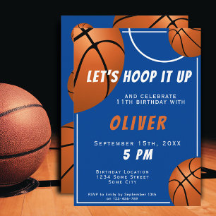 Convites Aniversário de criança de Esporte de Bola de Basqu