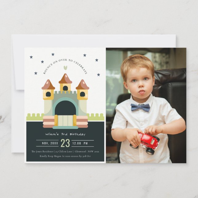 Convites Aniversário de criança de Fotografia de Salto do C (Frente)