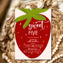 Aniversário de criança de morango doce