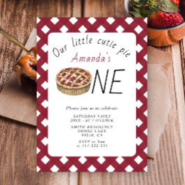 Convites Aniversário de criança de Pequena Torta Cutil