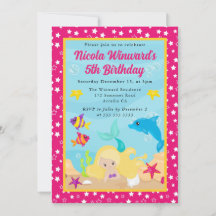 Aniversário de criança de Sereia Loura-Custa