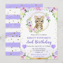 Aniversário de criança de Tigre da Selva de Cinto 