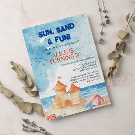 Convites Aniversário de criança do Castelo da Festa de Prai