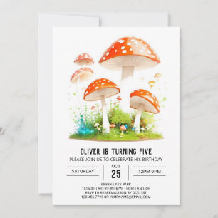 Convites Aniversário de criança do Reino das Toadstool