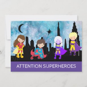 Convites *~* Aniversário de criança do SUPERHEROS