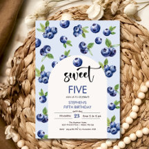 Aniversário de criança doce de mirtilo