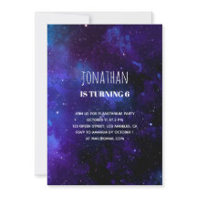 Aniversário de criança espacial. Festa de Planetár