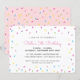 Convites ANIVERSÁRIO DE CRIANÇA PARTY, aspersores brilhante