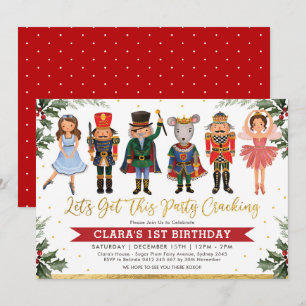 Convites Aniversário de criança Whimsical Winter Nutcrack