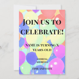 Convites aniversário de crianças