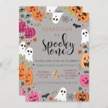 Aniversário de Dia das Bruxas Spooky