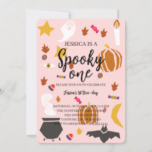 Convites Aniversário de Dia das Bruxas Spooky