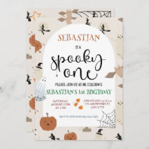 Aniversário de Dia das Bruxas Spooky