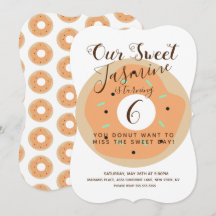 Aniversário de Donut com Glacê de Abóbora Doce