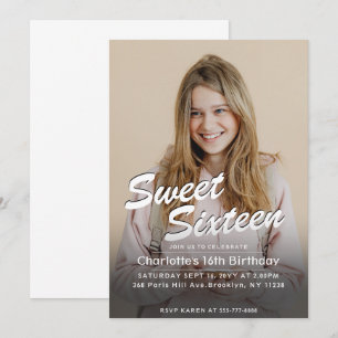 Convites Aniversário de Doze Anos com Foto Personalizada