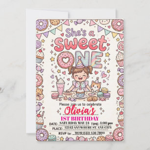 Convites Aniversário de Ela é uma Doce