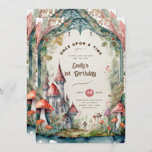 Convites ANIVERSÁRIO DE FAIRYTALE OU Chá de fraldas QUALQUE