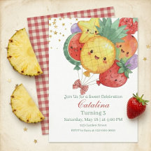 Aniversário de Frutas Doces | Festa Infantil Tropi