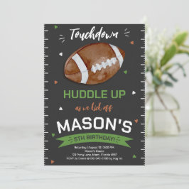 Convites Aniversário de Futebol do Touchdown