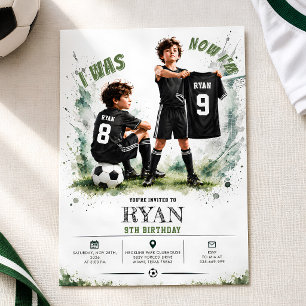 Convites Aniversário de Futebol dos 8 para os 9