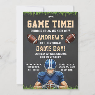 Convites Aniversário de Futebol Personalizado