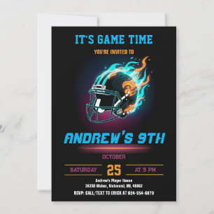 Convites Aniversário de Futebol Personalizado