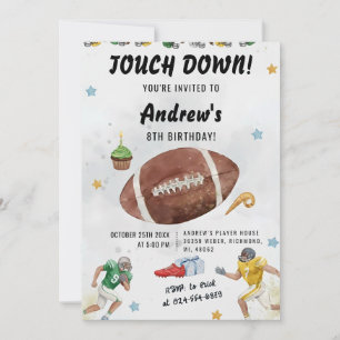 Convites Aniversário de Futebol Personalizado