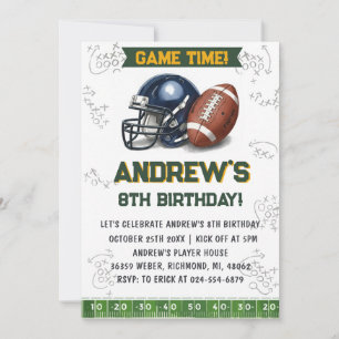 Convites Aniversário de Futebol Personalizado