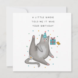 Convites Aniversário de Gato