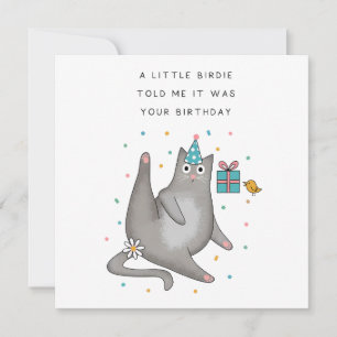 Convites Aniversário de Gato
