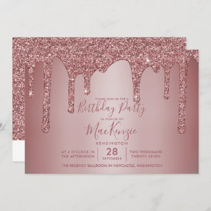 Convites Aniversário de Glitter de Disjunção de Disjunção D