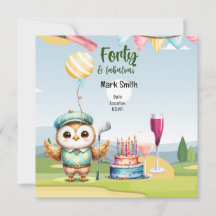 Aniversário de golfe do aniversário de 40 anos