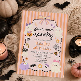 Convites Aniversário de Halloween dos Fantasmas Assustadore