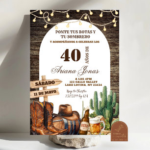 Convites Aniversário de Homem Adulto Cerveja Espanhola