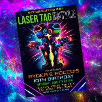 Aniversário de Laser Tag Afro-Americano