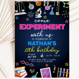 Convites Aniversário de Mad Science