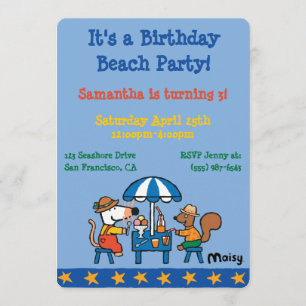 Convites Aniversário de Maisy e de Cyril