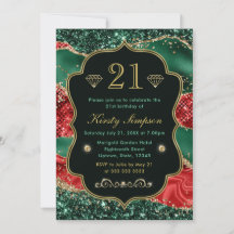 Aniversário de Mármore com Ágata de Natal e Brilho