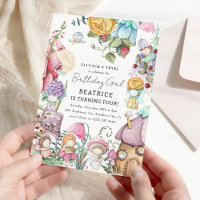 Aniversário de Menina das Fadas Florais Fofas