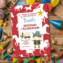 Aniversário de Menino com Cavalinho Vermelho Fofo