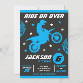 Convites Aniversário de Menino de Moto Motocross