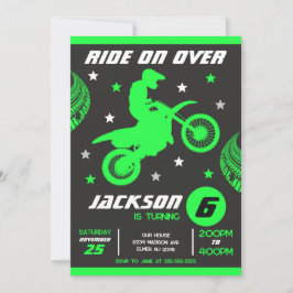 Convites Aniversário de Menino de Moto Motocross