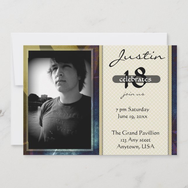 Convites Aniversário de Menino ou de Homens (Frente)