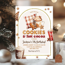 Aniversário de Meninos com Biscoitos de Natal e Ca
