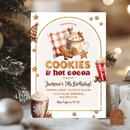 Convites Aniversário de Meninos com Biscoitos de Natal e Ca