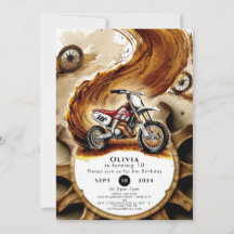 Aniversário de motocicleta de rodas simples