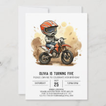 Aniversário de motocicleta fora de estrada