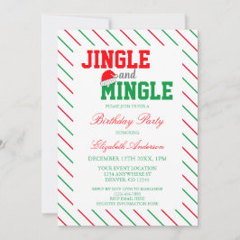 Convites Aniversário de Natal Jingle e Mingle